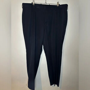 Men’s Navy Blue Perry Ellis Portfolio Pleated Dress Pants Size 40x30